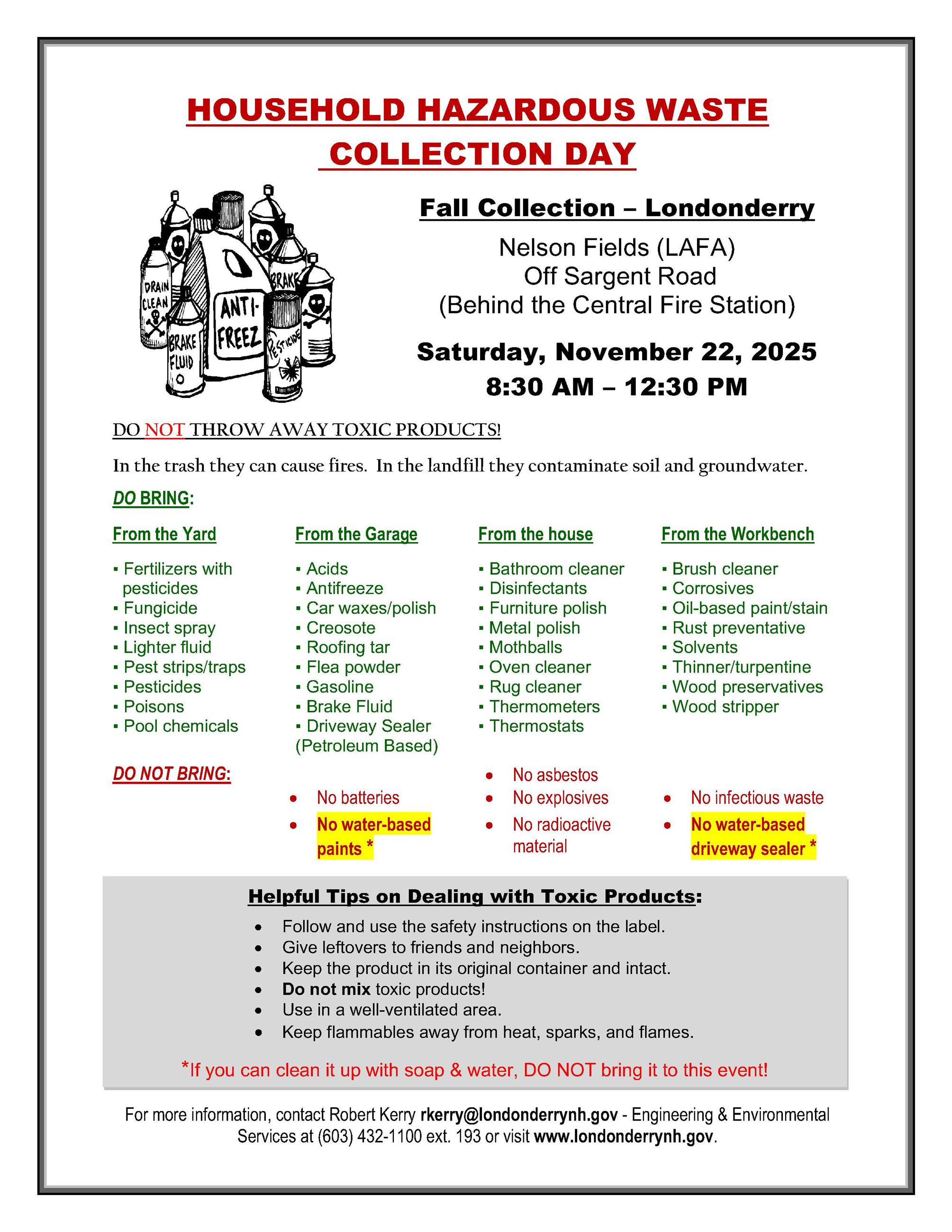 HHW Fall Notice 2025